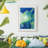 GeometricInCoolVPremiumGalleryWrappedCanvas-Framed Print