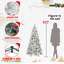 Arbre de Noël 6 pi avec 752 pointes - PVC enneigé et branches à aiguilles dures-1470581891