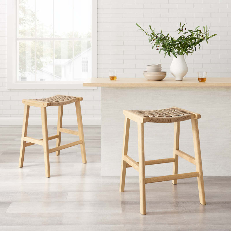 Modway Saoirse Counter/Bar Stools, Counter Stool (26” Seat Height), Natural