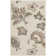Aloha  Floral Beige Indoor/Outdoor Area Rug