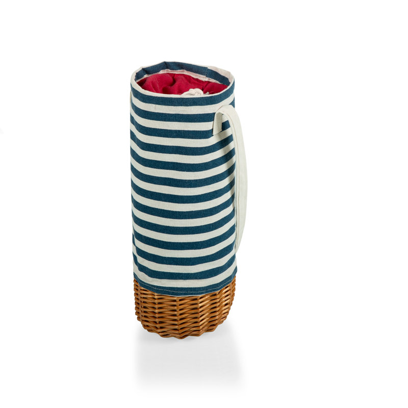 Panier fourre-tout Malbec, Rayures bleu marine et blanches