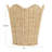 Woven Seagrass Wastebin with Scalloped Edge