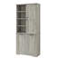 Armoire de salle de bain 68 po H avec panier à linge inclinable, armoire à linge moderne avec tablette réglable, style autoportant-152433987