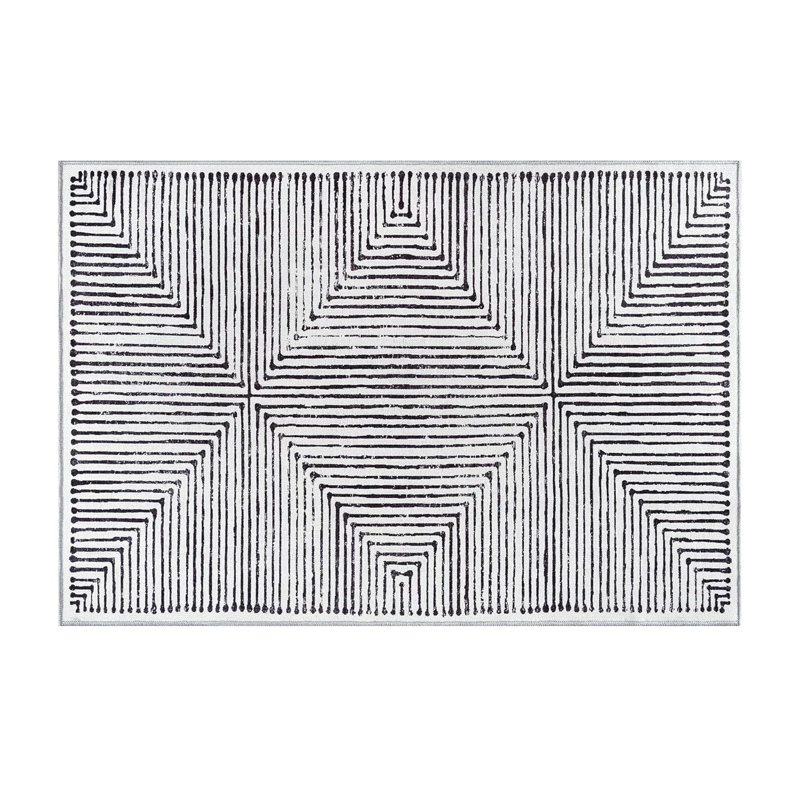 Abstract Area Rug, Rectangle 60 x 110 cm