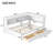 Full Size Wood Daybed With Storage Shelves, USB, LED, And 2 Drawers, Ideal For Modern And Functional Living Spaces-1664941727