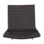 Ensemble de 2 tabourets de bar pliables pour l'extérieur - Multibrown faux rotin (polyéthylène), siège d'une hauteur de 28 po pour patio