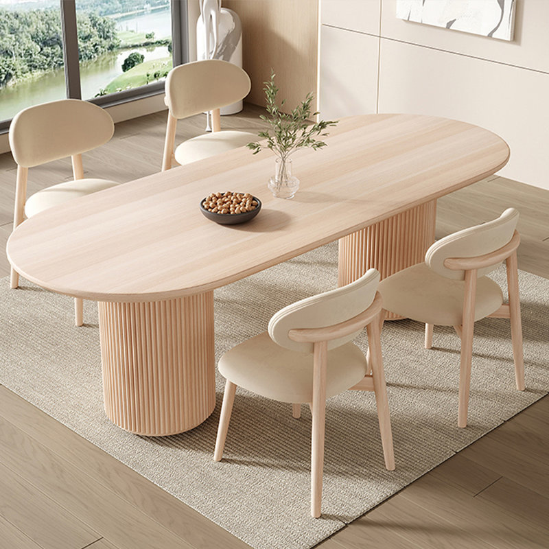 Table de salle à manger Burlywood, H 29,53 po x L 70,87 po x l 31,5 po