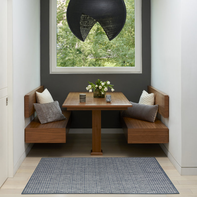  Tapis d'extérieur en denim 8 pi x 10 pi Tulum, En jean, Rectangulaire 8 pi x 10 pi