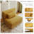 Maelina Upholstered Orange Corduroy Armless Chair with Pillow Back, Single Chair Module Part For Sectional Sofa-107627210