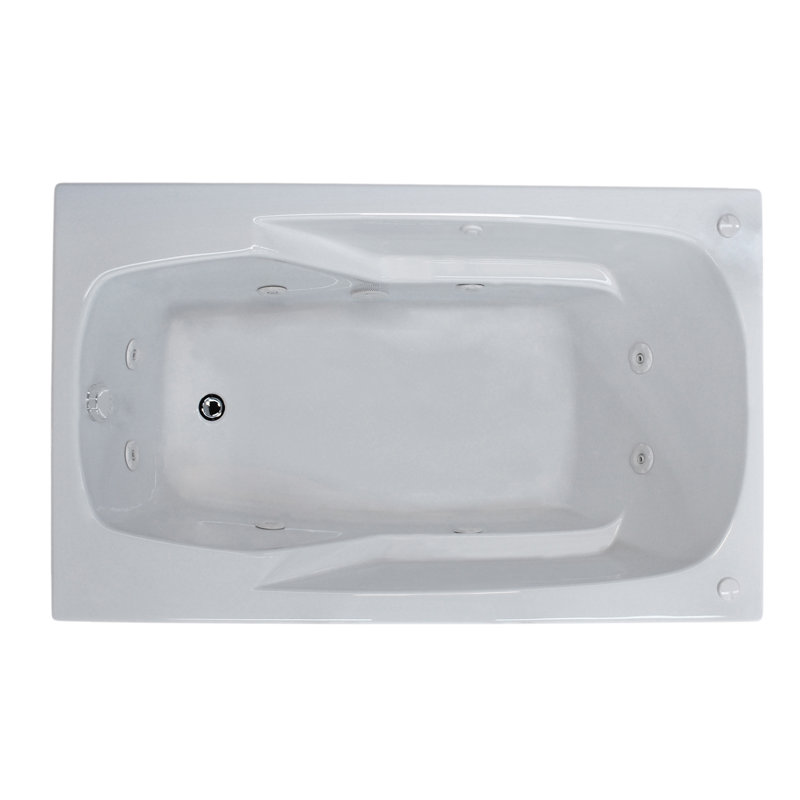 Anguilla 60'' x 36'' Whirlpool Bathtub, Left