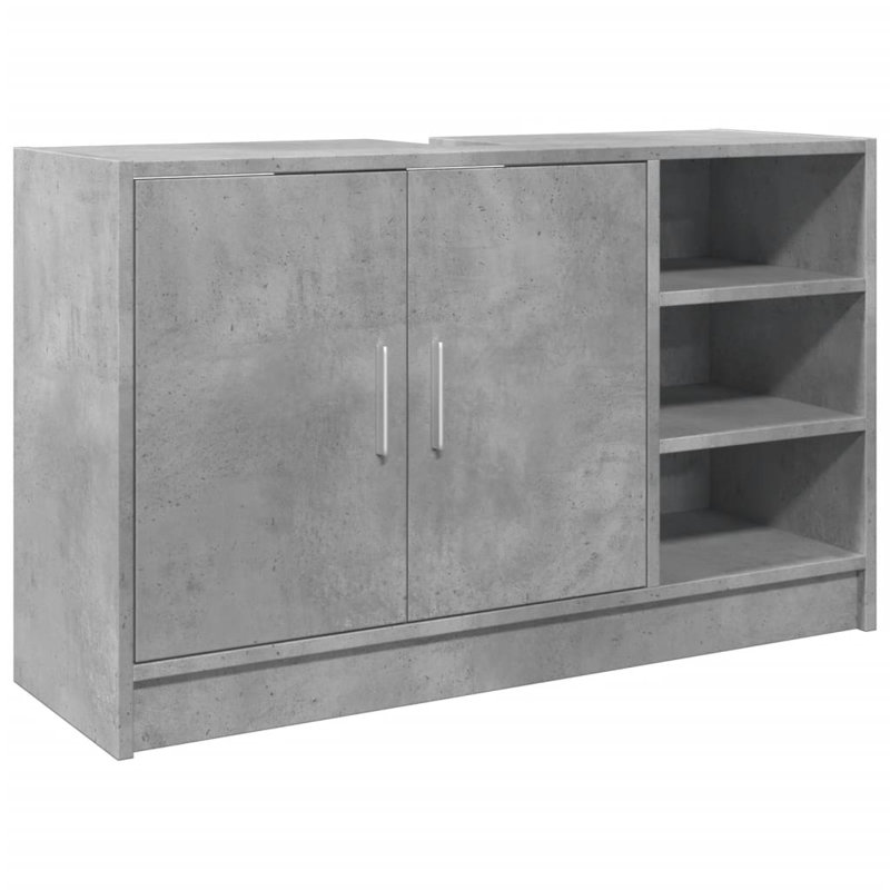 Breaden 90cm W x 55cm H x 29cm D Under Sink Cabinet, Concrete grey