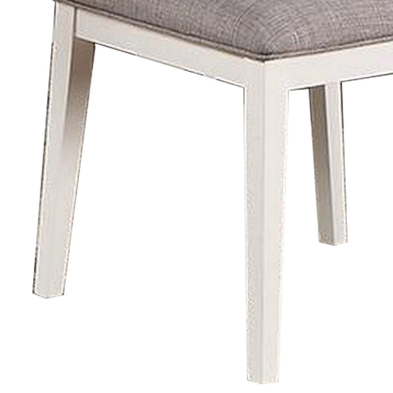 Chaise d'appoint Kathir, Blanc