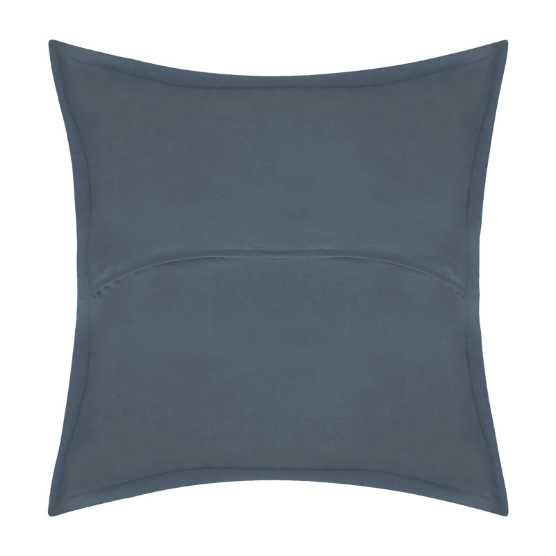 Taie décorative 100% coton, Bleu Clayton