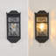 Applique murale d'extérieur noire, applique murale H 15,6 po pour porche, entrée de garage-134633876-134633874