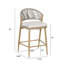 Tabourets de comptoir d'extérieur en aluminium PE à dossier en rotin PE l 19,88 po x P 20,08 po x H 36 po Christopher Knight Home