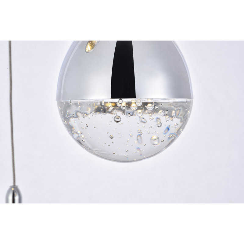 Carilyn - Light Cluster Teardrop LED Pendant, 3, 9" H x 12" W x 12" D