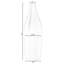 Vase de table en céramique blanc / bleu 9,5 po Siedentopf