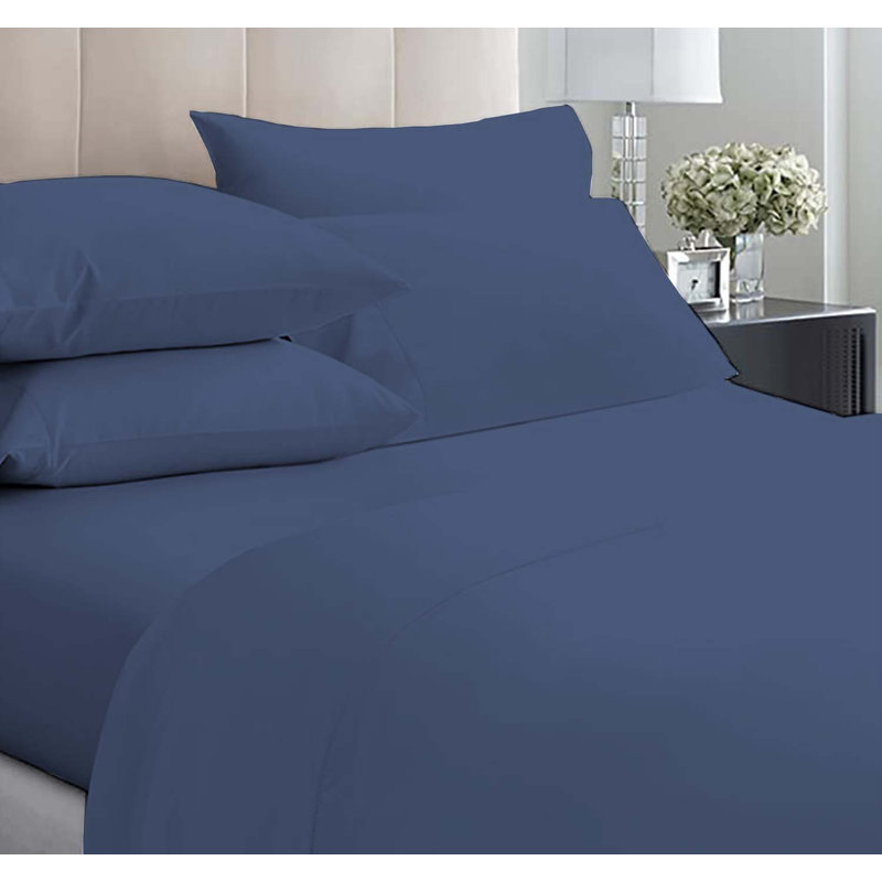 6-Piece Premium Deep Pockets Microfiber Sheet Set, Full, Oxford