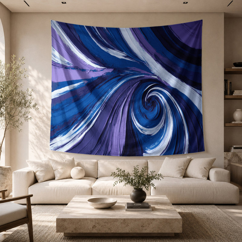 Tapisserie murale «Lyrical Abstraction», 68 po x 80 po