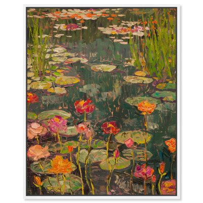 Pond of Petal Dreams Canvas Impressionism Art by Art Remedy