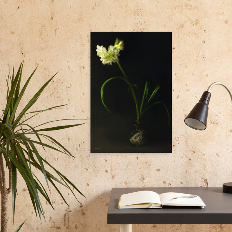 Pièce rétro dans la fenêtre, art floral traditionnel rétro, H 24 po x l 16 po