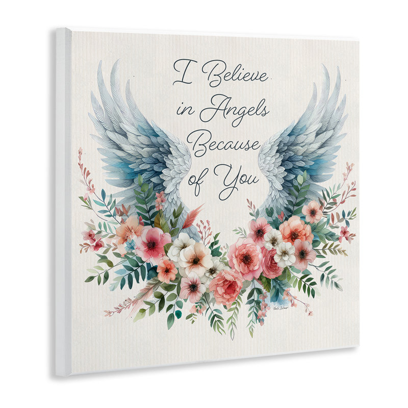"Floral Believe In Angels", art mural par Nicole DeCamp