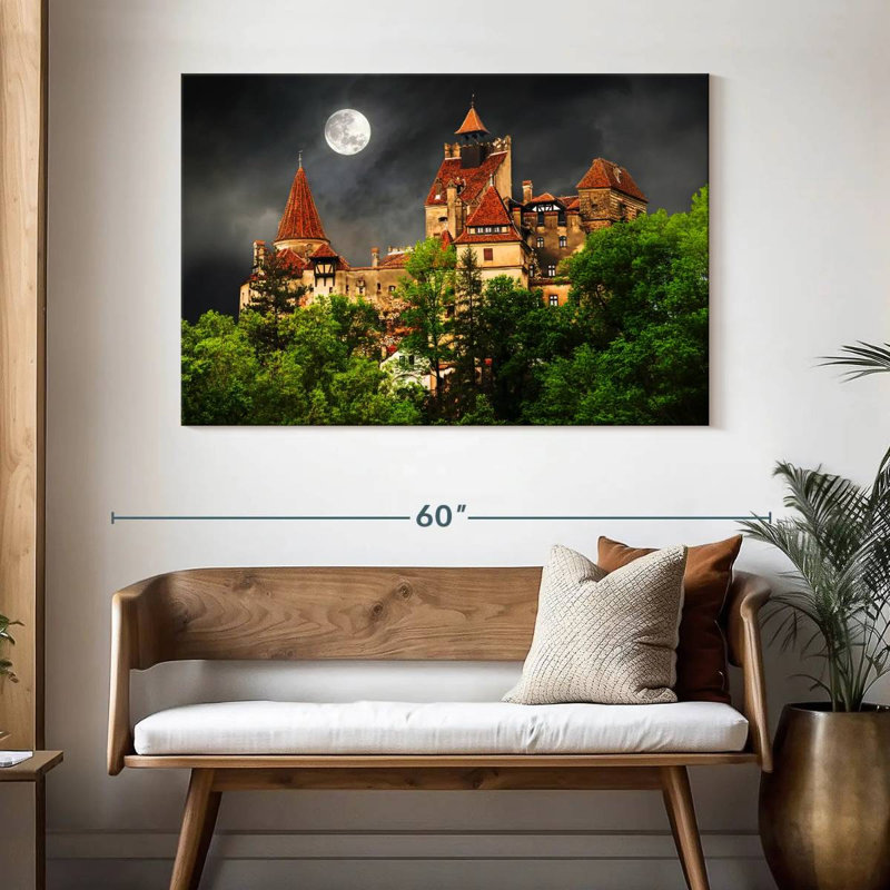 Lilie Moonlit Dracula Castle, 32" H x 48" W