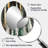 Gold Green Ethereal Optical Currents I - Large Oval Wall Mirror On Metal-456659726