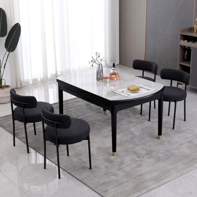 Neshaun 75.95cm H Upholstered Metal Side Chair