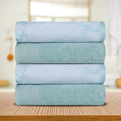 Serviette de bain solide en marbre 100% coton 4 pièces Kreager 500 GSM