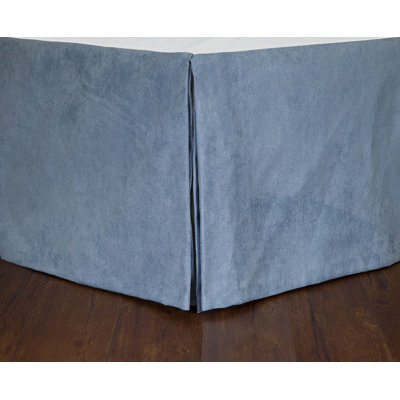 Chambalon Twill Blue Queen 15 inch Bedskirt