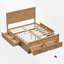 Lit plateforme en bois avec 6 tiroirs-114238014