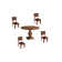 Josiane Round Solid Wood Dining Table