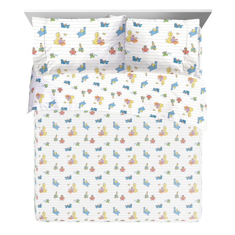 Ensemble de literie pour lit simple 100% coton biologique, Grand