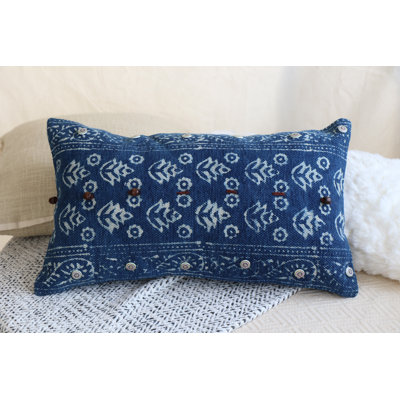 Housse de coussin floral lombaire