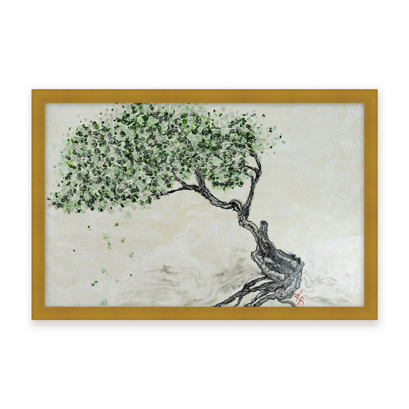Nature Inspired "Fleeting Spring" Canvas Wall Art By , 30" H x 40" W, Black, Framed Matted Print
