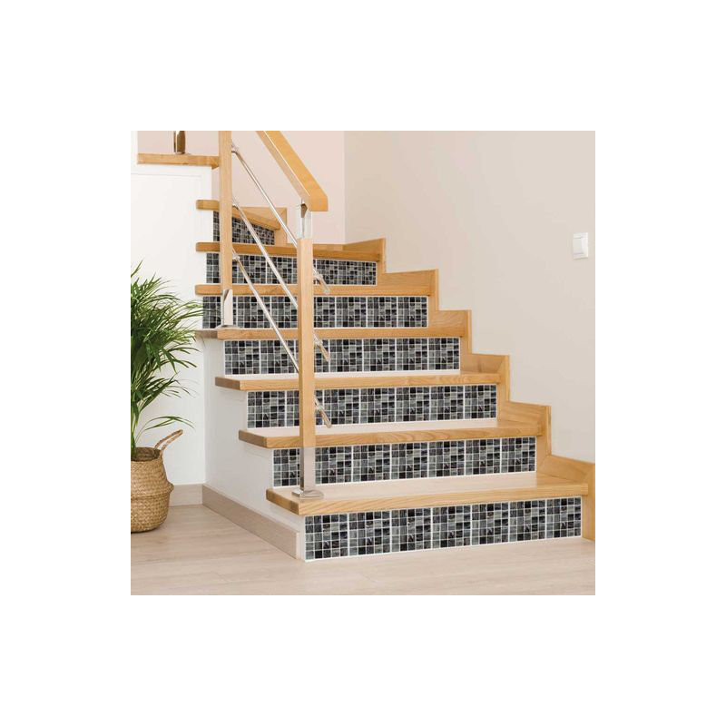 Carreau de terrain auto-adhésif en vinyle 5 po x 5 po