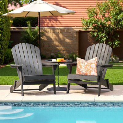 Woking Solid Wood Folding Adirondack Chair by Beachcrest Home