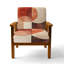 Chaise rembourrée abstraite moderne transitionnelle - Fauteuil Balance IV terre cuite-1071566075