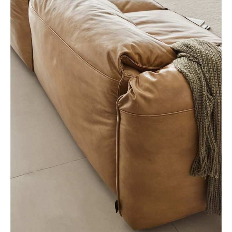 Luxurious Elephant Ear Sofa, 29.53" H x 102.36" W x 39.37" D