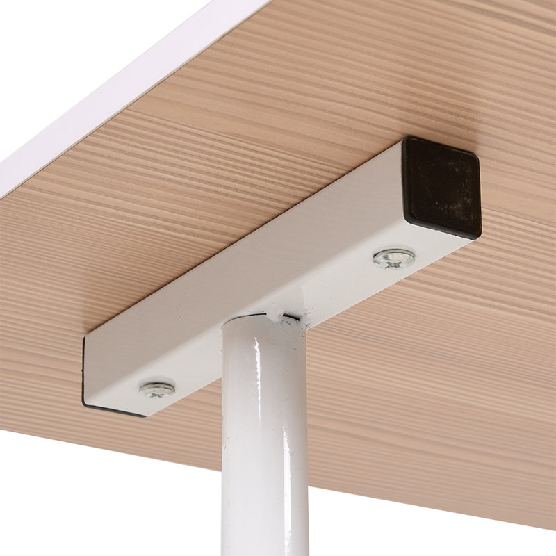 Adjustable Metal Base Floating Desk, White