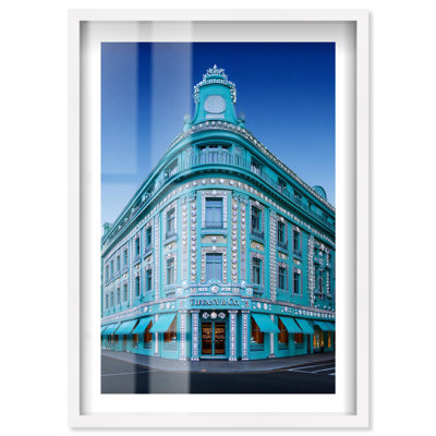 Décoration murale Diamond Decor I Shadowbox Print par Notoriart, cadre blanc, 30 x 45