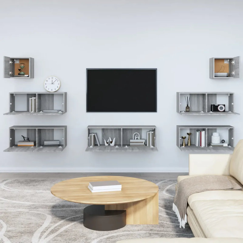 Marjory TV Stand for TVs up to 42", Grey Sonoma