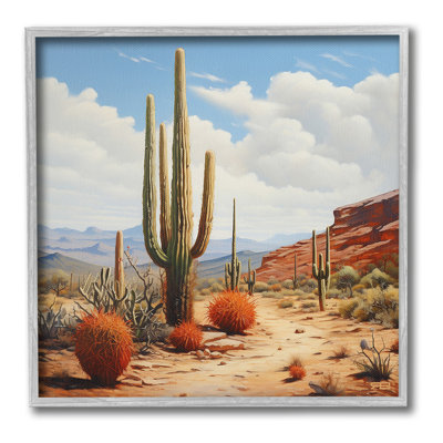 «Cloudy Desert Path», art de la giclée encadrée par RB