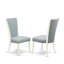 L'ensemble de 3 pièces de table de salle à manger contient une table de cuisine rectangulaire avec feuille papillon et 2 chaises Parson en tissu bleu bébé, lin blanc-1580584593-1580563151-1504437430