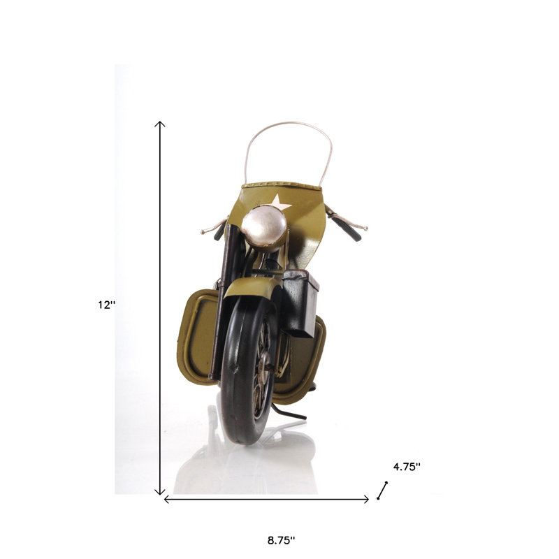 Sculpture de moto Adaijah C1942 US Army
