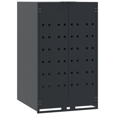 Rangement pour bac à roulettes simple Vidaxl 2,27 pi x 2,59 pi x 3,84 pi