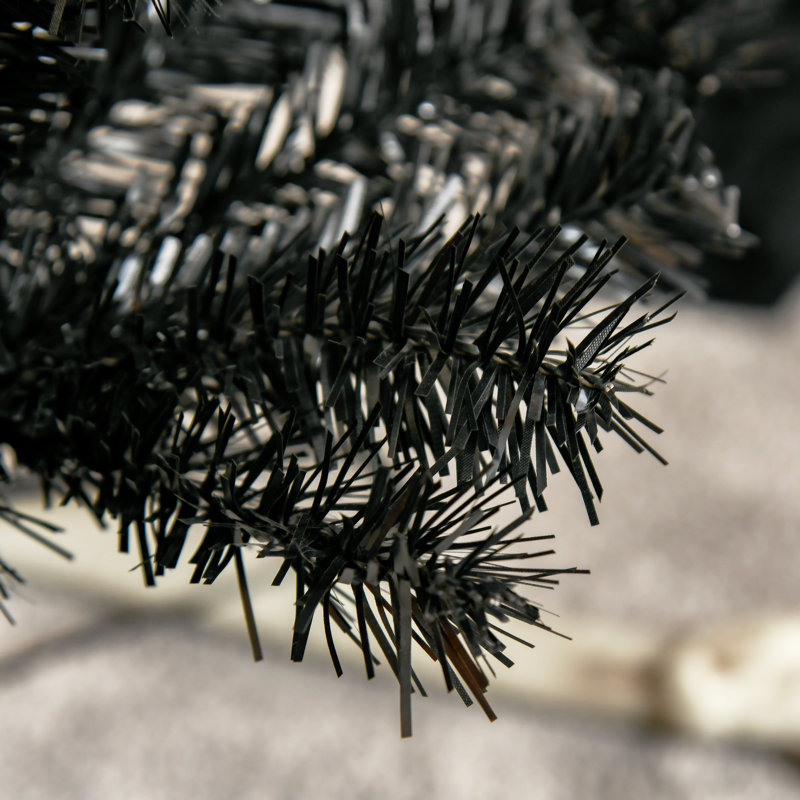 Crayon, arbre de Noël artificiel non éclairé, sapin de Noël mince avec branches réalistes, arbre d'Halloween avec 618 pointes,