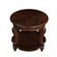 Table de bout ronde 22 po, table d'appoint en bois massif avec tablette, table de coin de salon facile à assembler-928702319