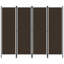 vidaXL 4-Panel Room Divider Brown 78.7"x70.9-1896983096-1883001723-1883001708